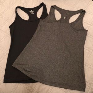 Black & Grey Workout Tanks (Never Worn) - M